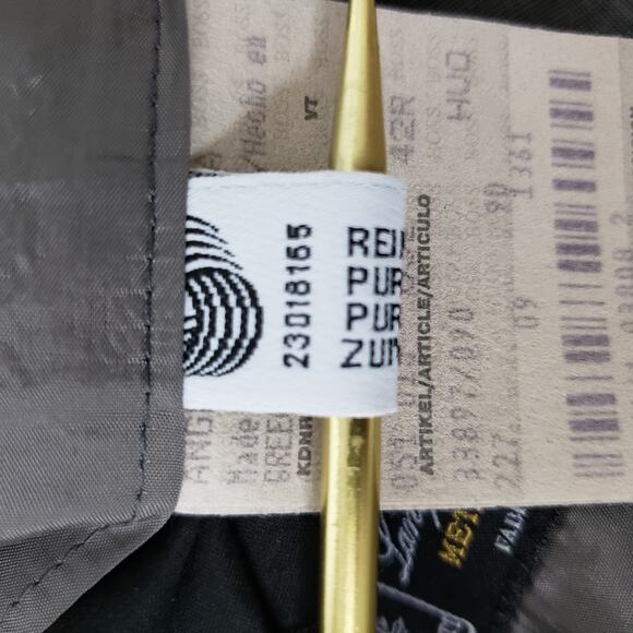 Hugo Boss Angelico Lucca Suit Jacket Sport Coat 42 R Virgin Italian 120s Wool - Picture 10 of 14